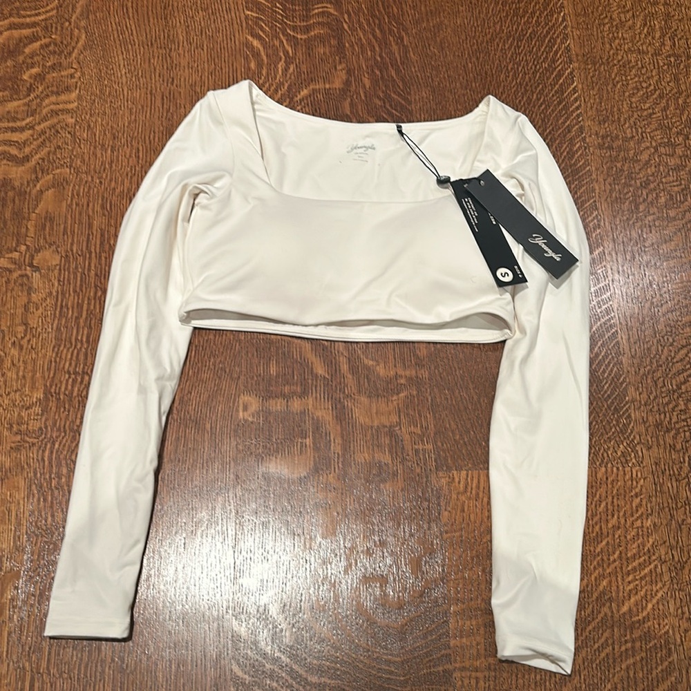 Youngla for her long sleeve crop top